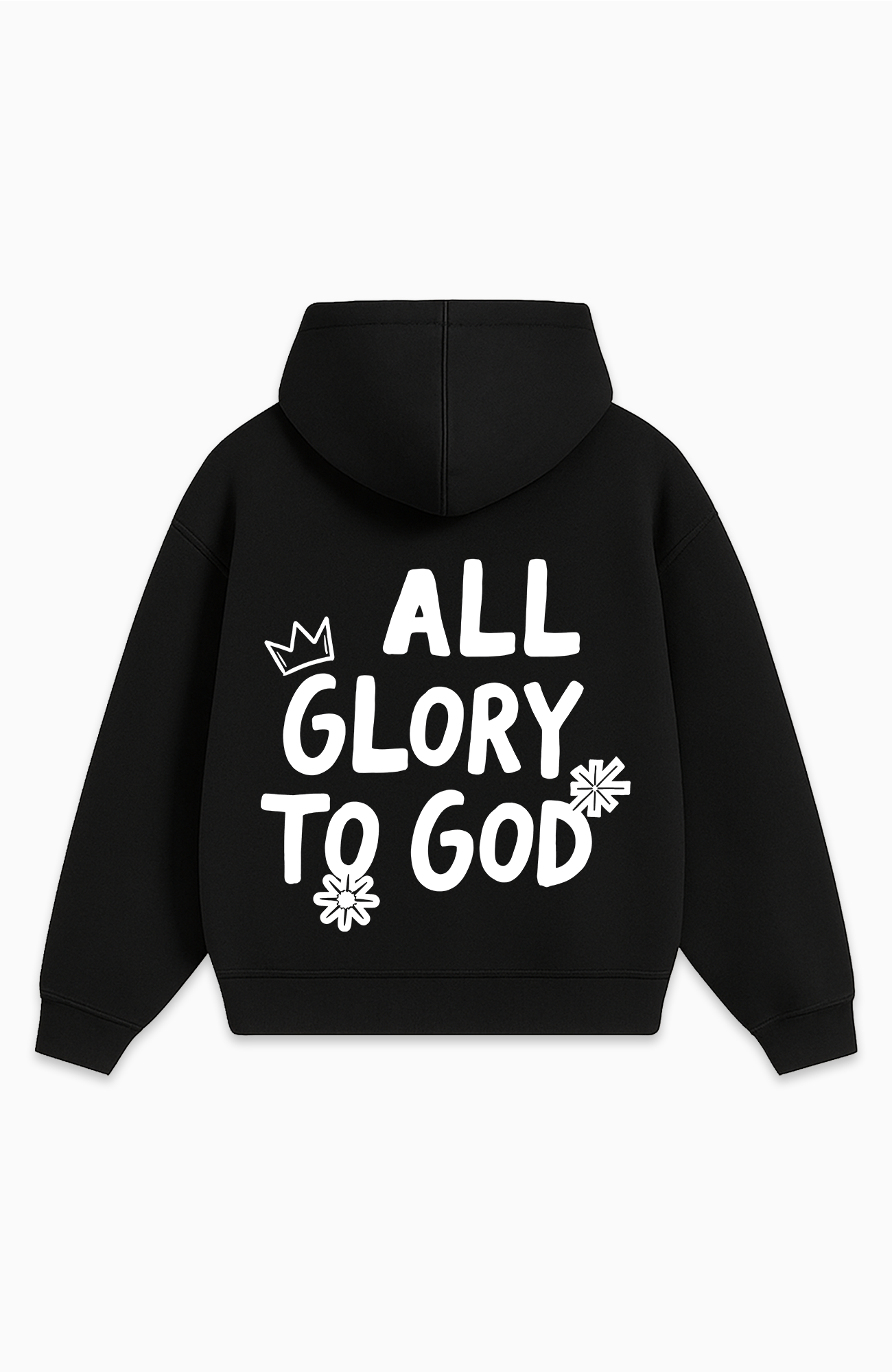 ALL GLORY TO GOD OVERSIZED HOODIE