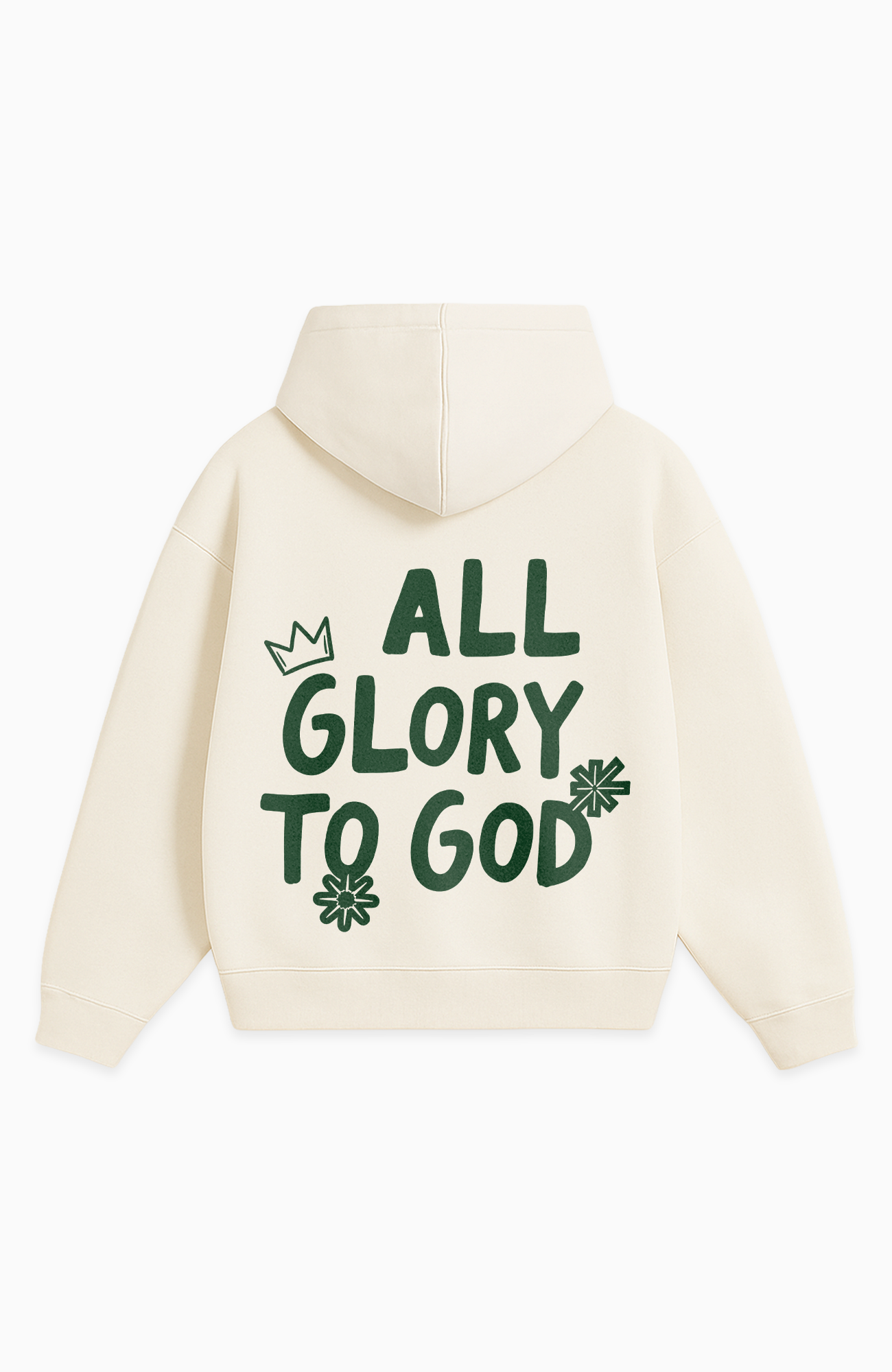 ALL GLORY TO GOD OVERSIZED HOODIE