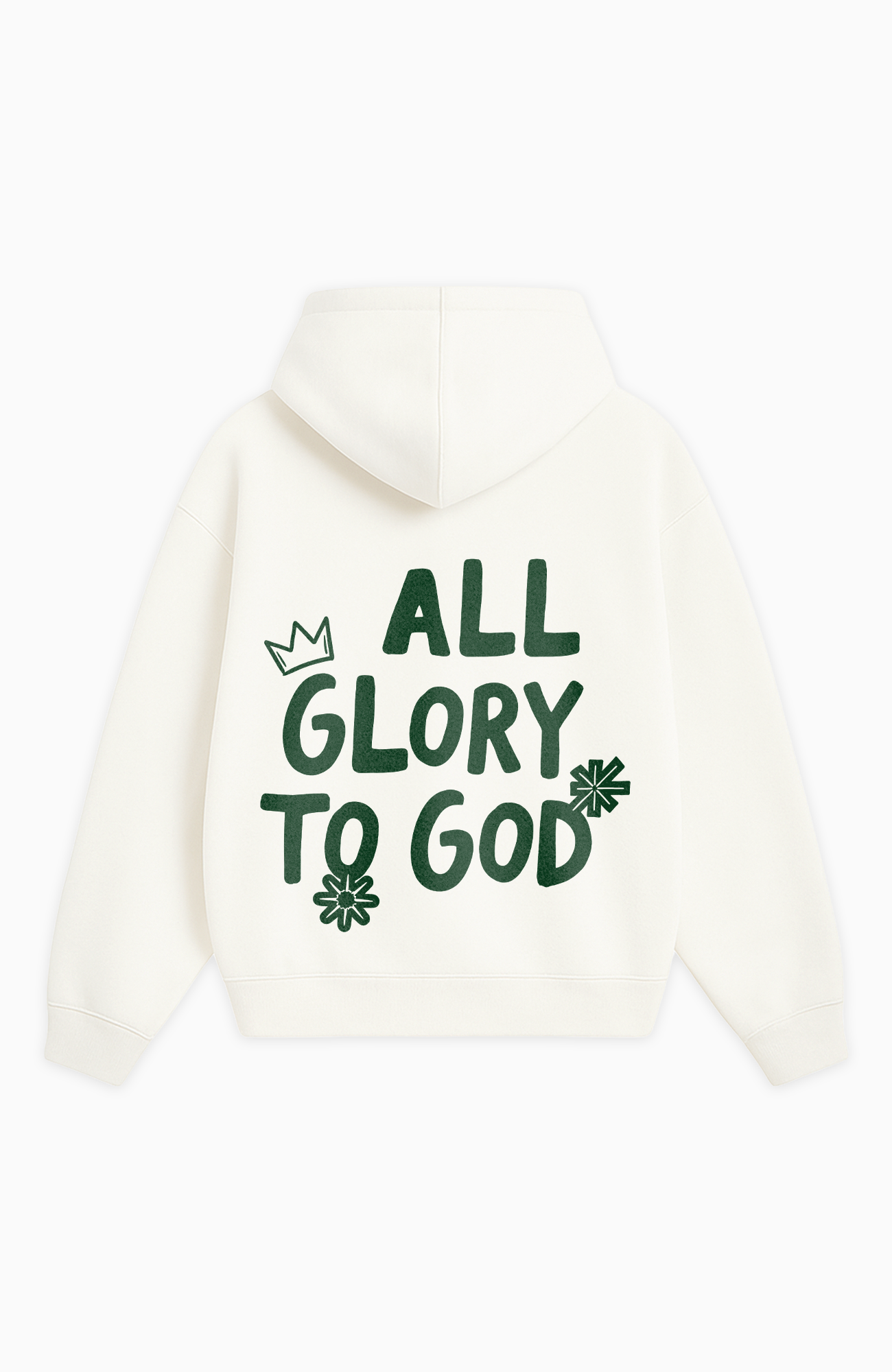 ALL GLORY TO GOD OVERSIZED HOODIE
