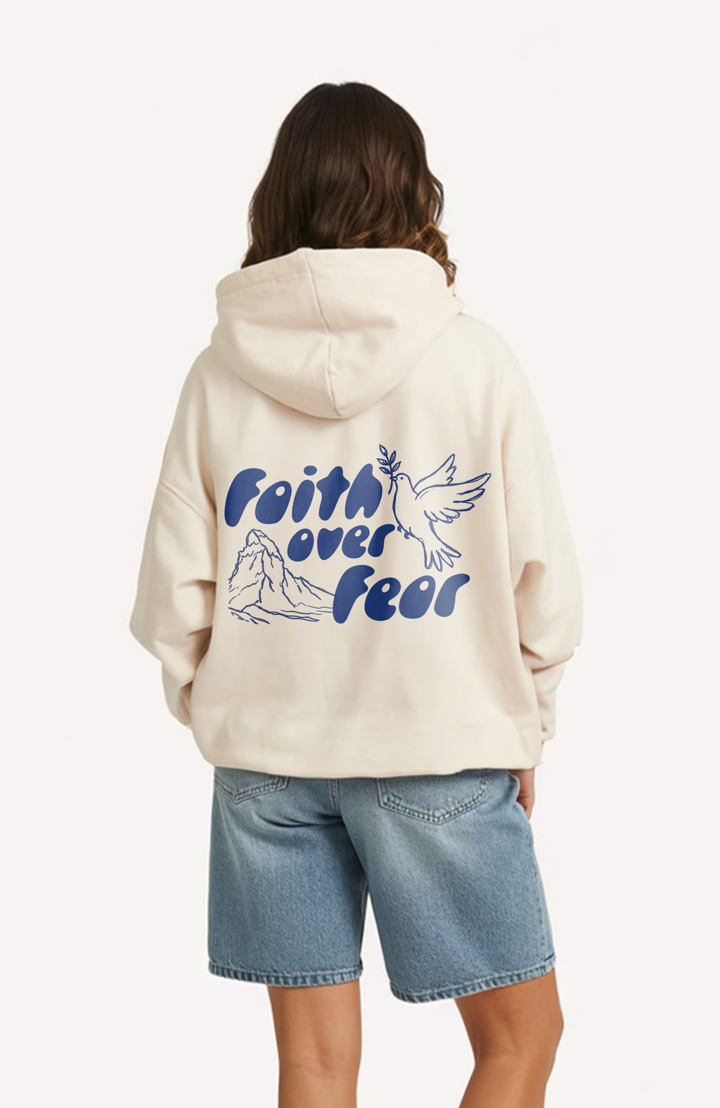 FAITH OVER FEAR OVERSIZED HOODIE