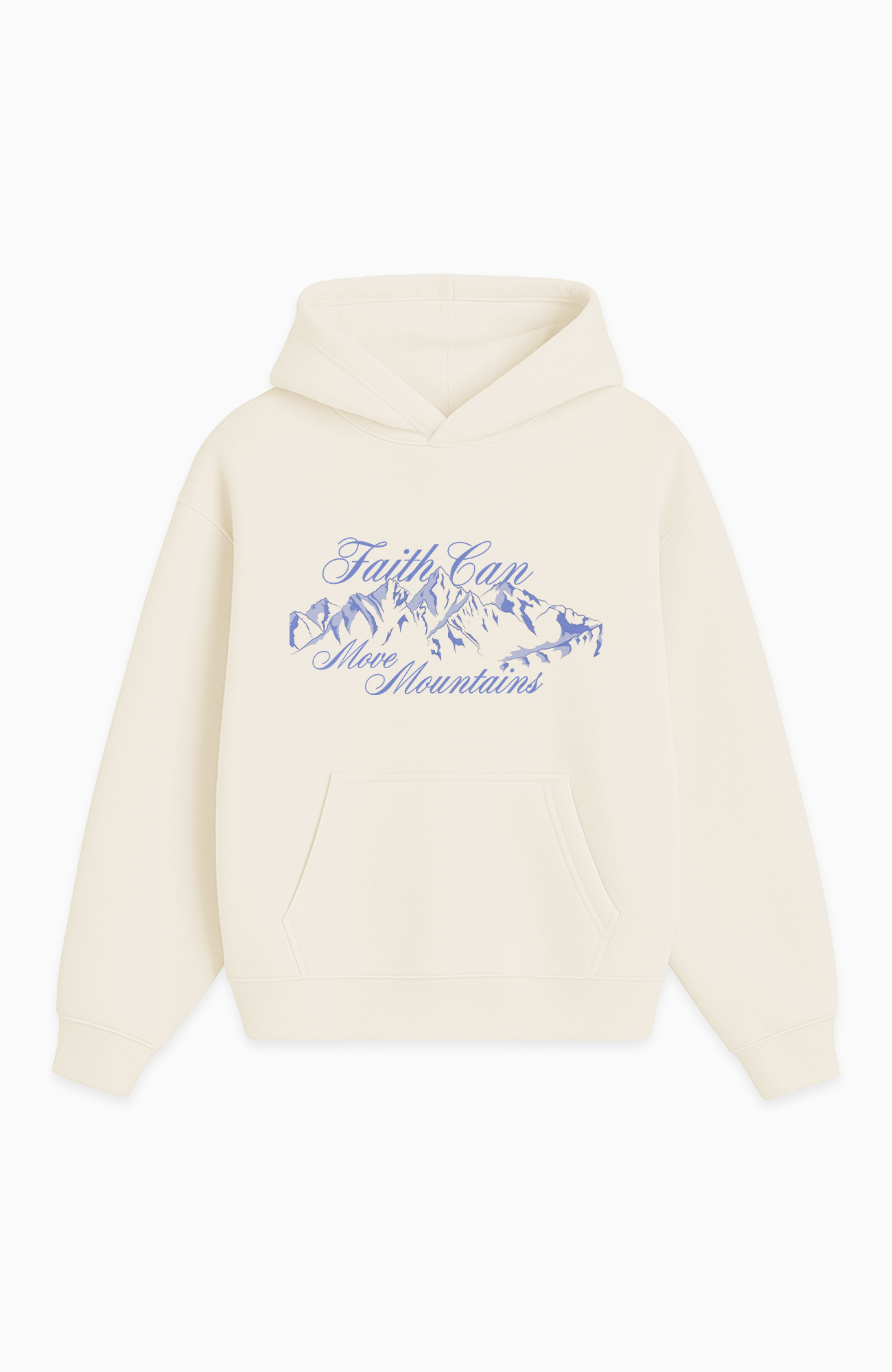 FAITH CAN MOVE MOUNTAINS OVERSIZED HOODIE