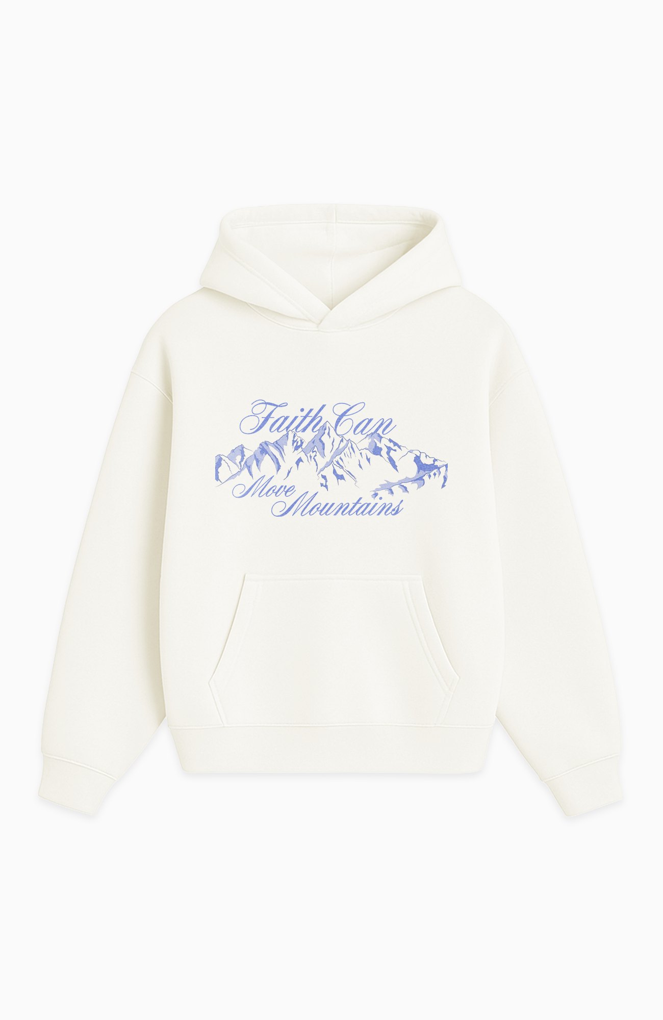 FAITH CAN MOVE MOUNTAINS OVERSIZED HOODIE
