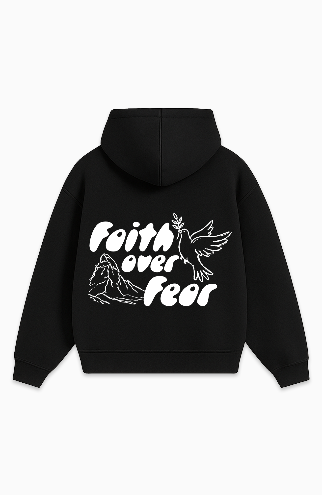 FAITH OVER FEAR OVERSIZED HOODIE