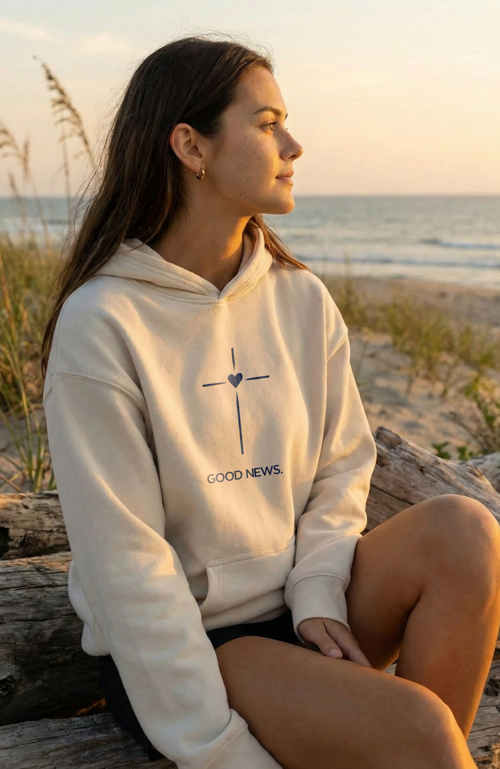 GOOD NEWS OVERSIZED HOODIE