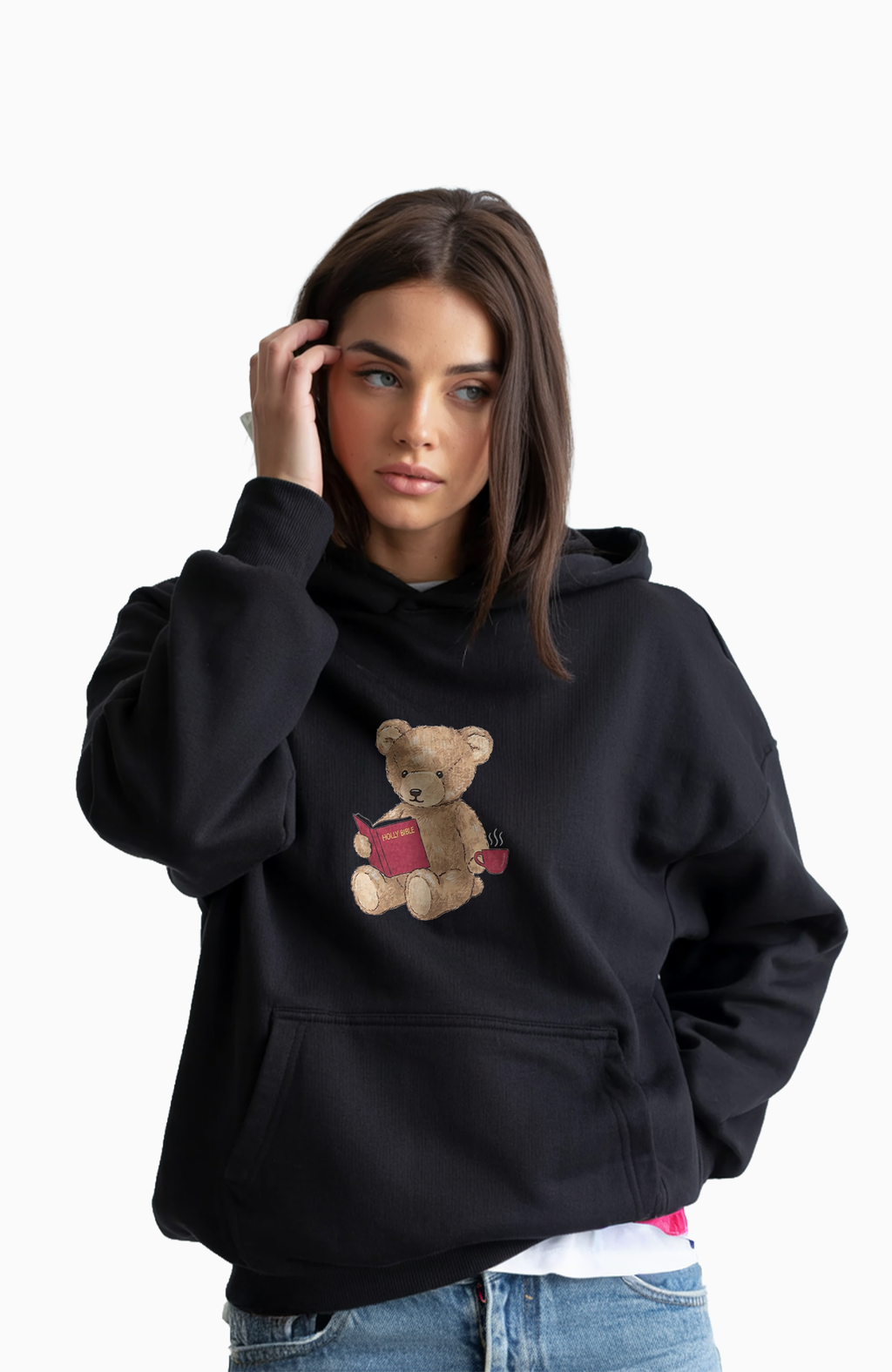 BIBLE BEAR OVERSIZED HOODIE