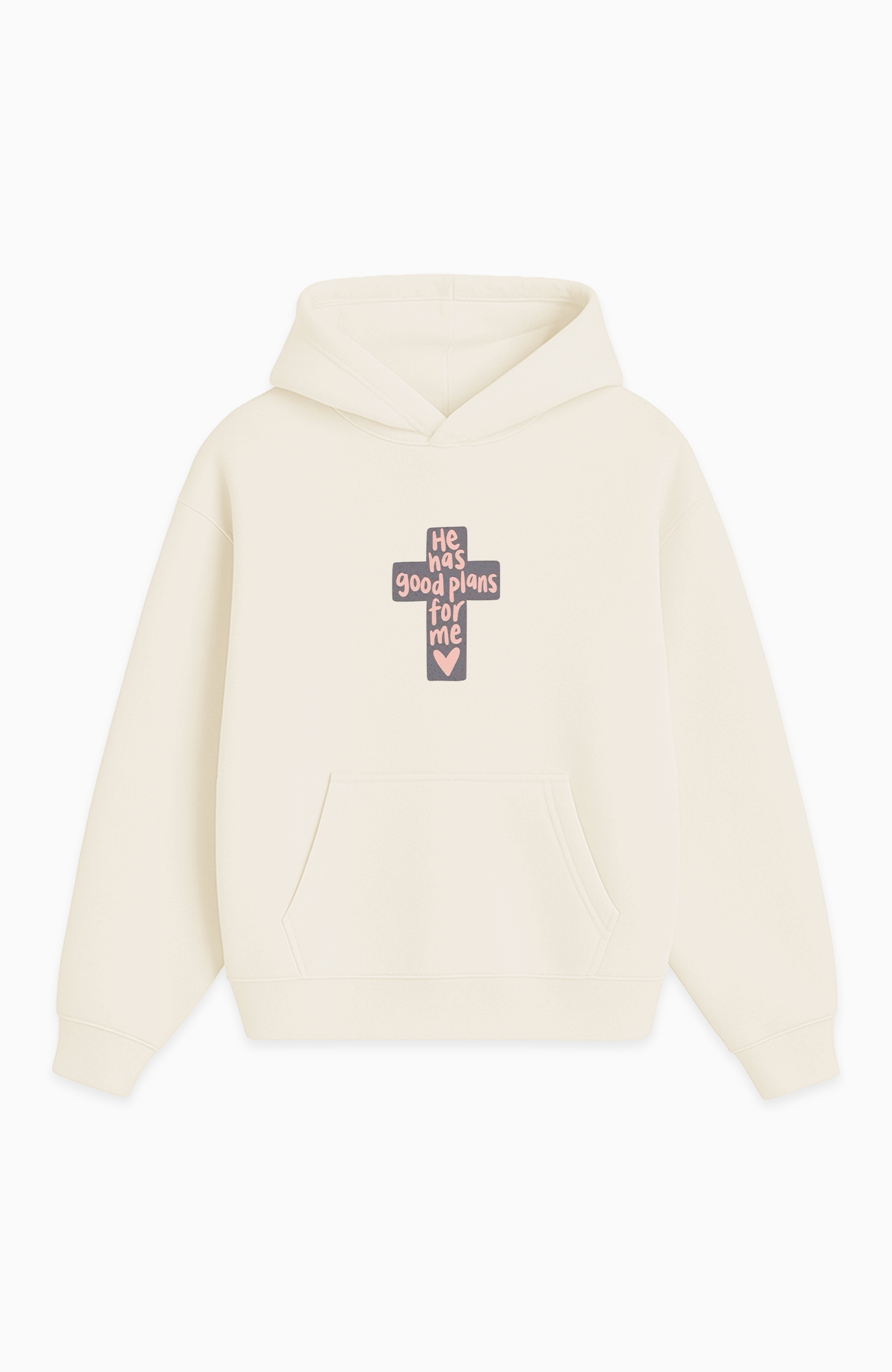 HE HAS GOOD PLANS FOR ME OVERSIZED HOODIE