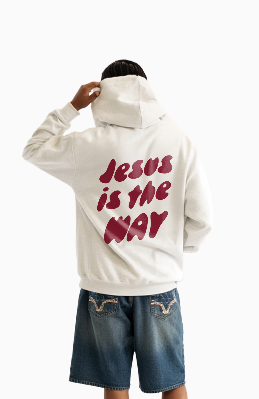 JESUS IS THE WAY OVERSIZED HOODIE