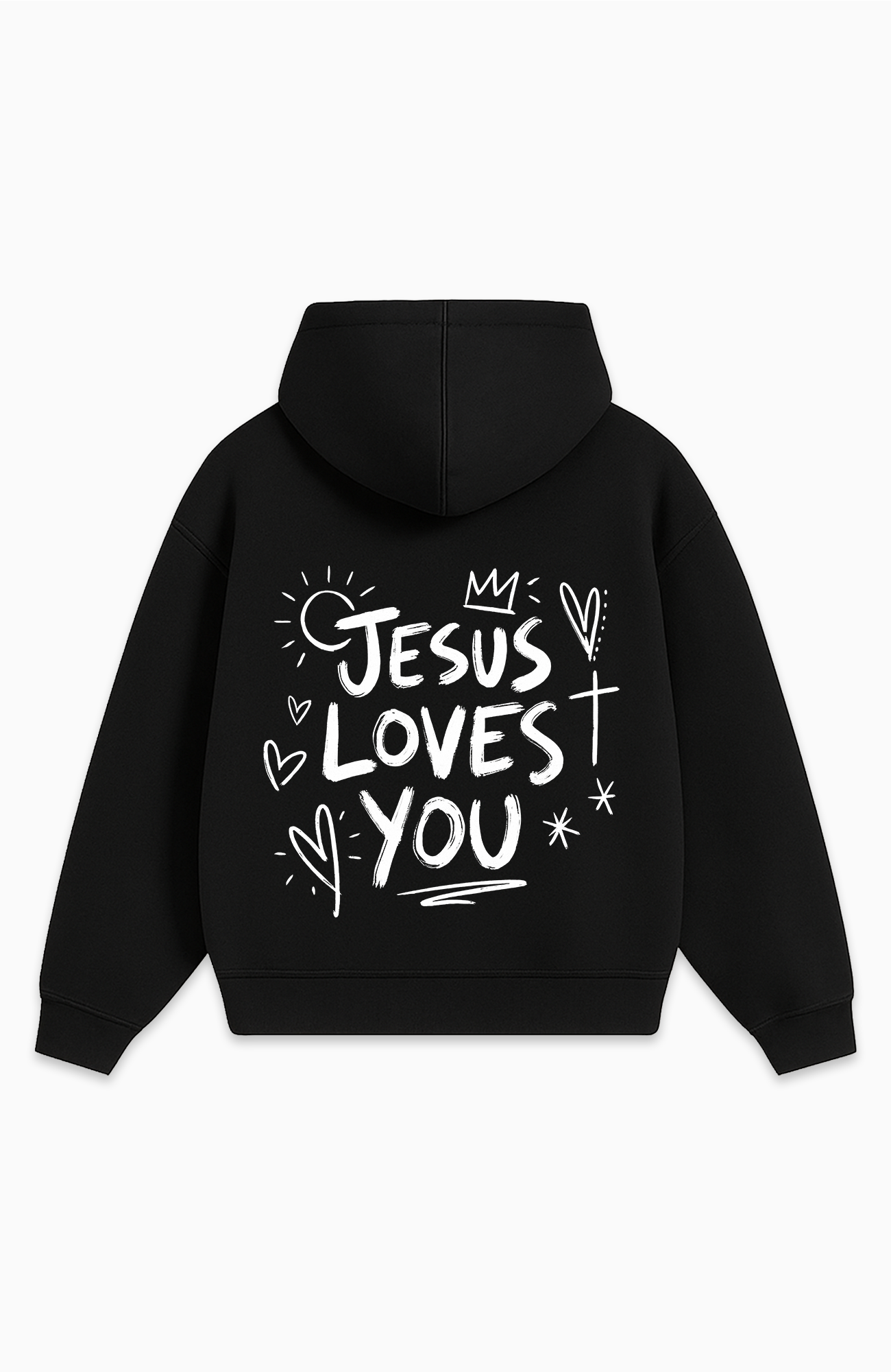 JESUS LOVES YOU OVERSIZED HOODIE