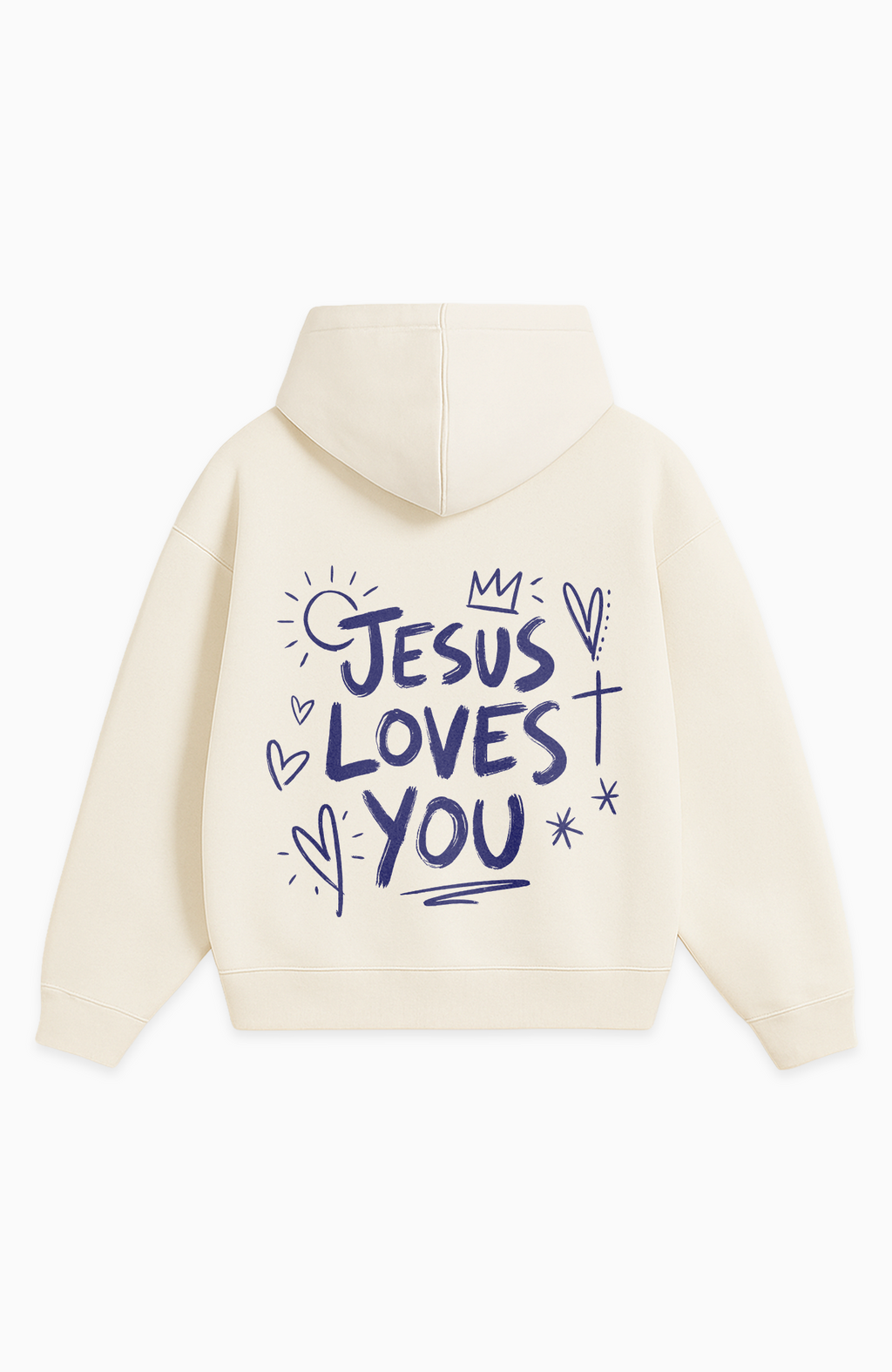 JESUS LOVES YOU OVERSIZED HOODIE