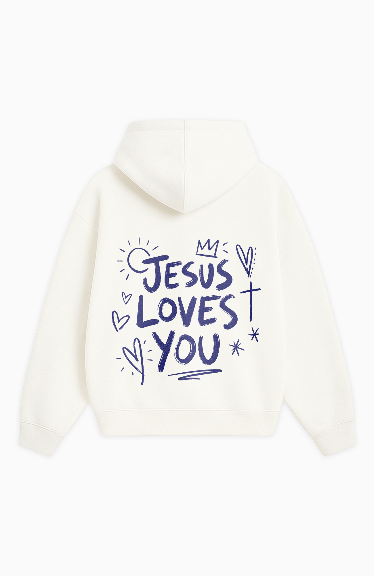 JESUS LOVES YOU OVERSIZED HOODIE