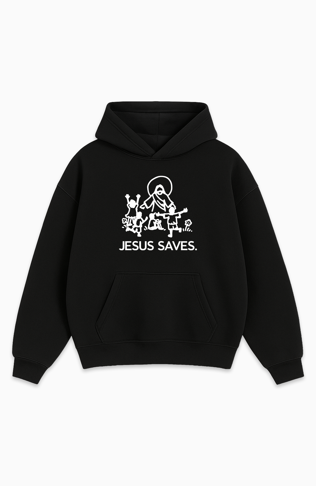 JESUS SAVES OVERSIZED HOODIE