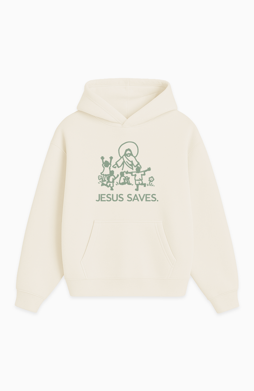 JESUS SAVES OVERSIZED HOODIE