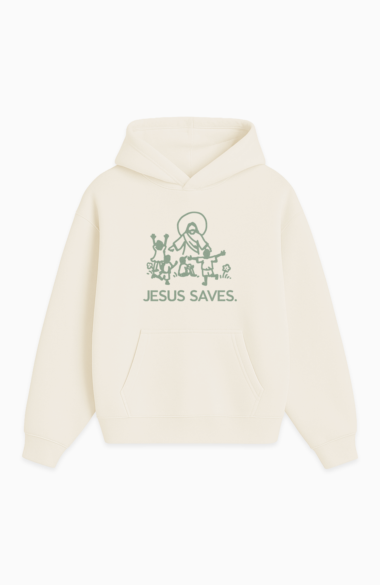 JESUS SAVES OVERSIZED HOODIE
