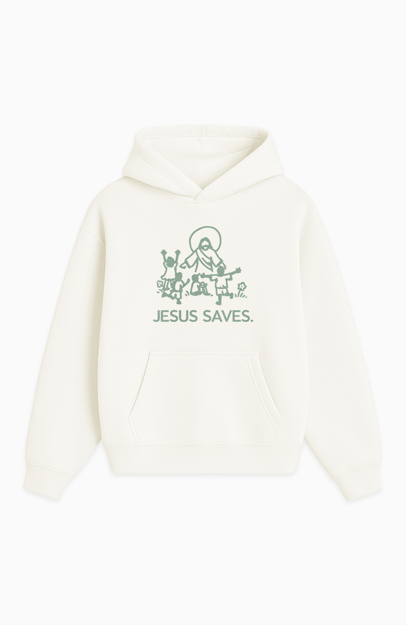 JESUS SAVES OVERSIZED HOODIE