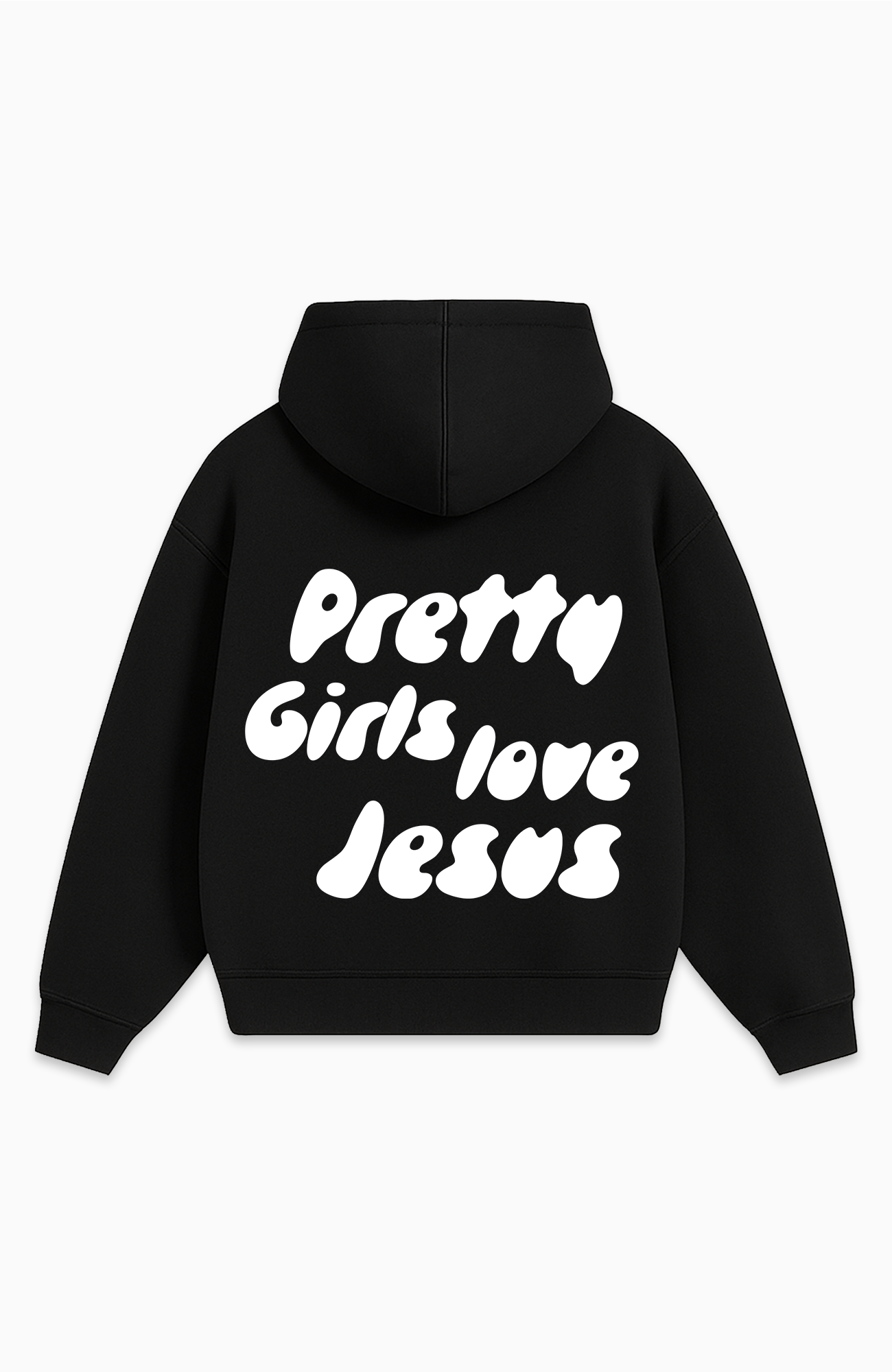 PRETTY GIRLS LOVE JESUS OVERSIZED HOODIE