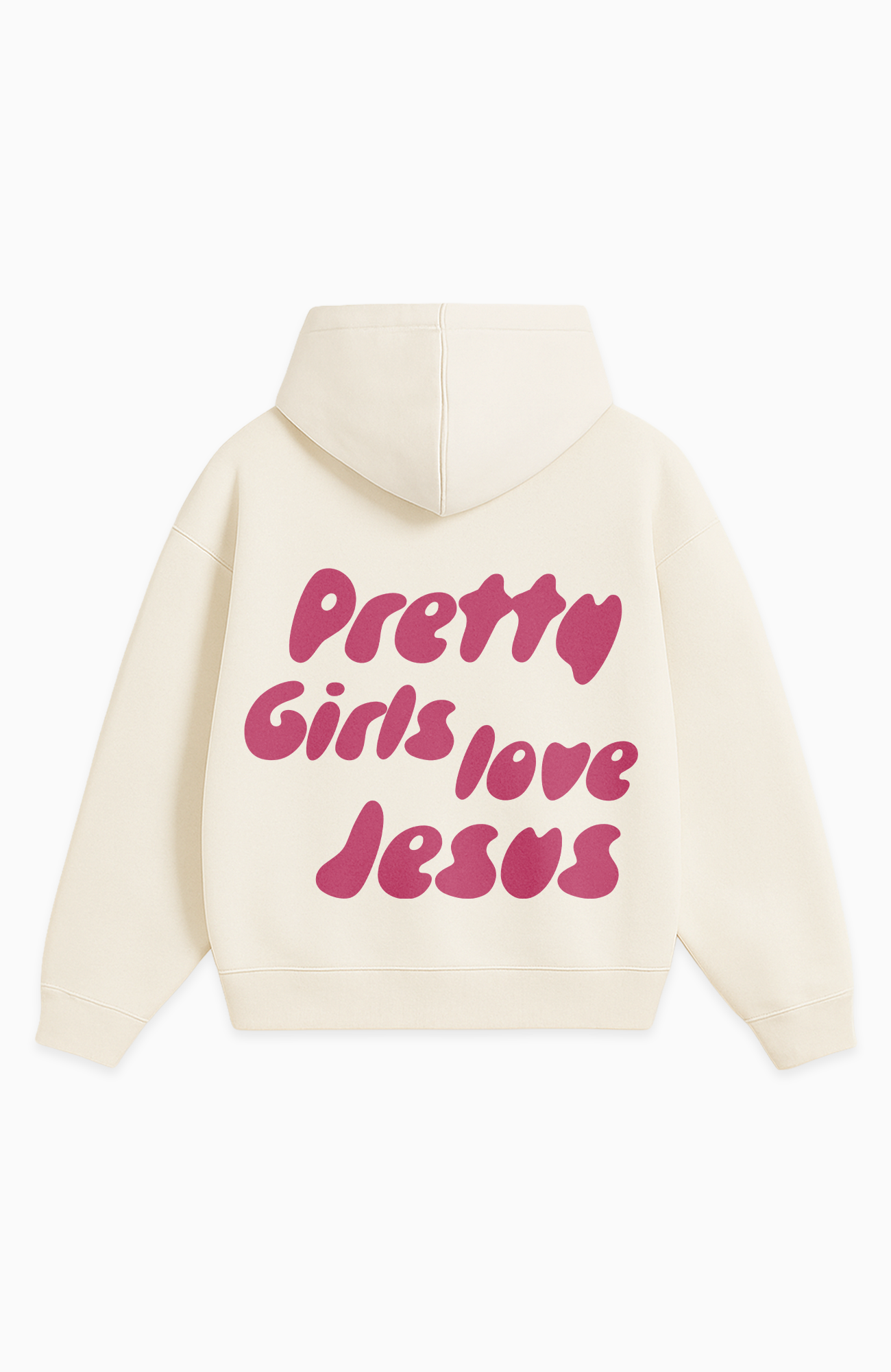 PRETTY GIRLS LOVE JESUS OVERSIZED HOODIE