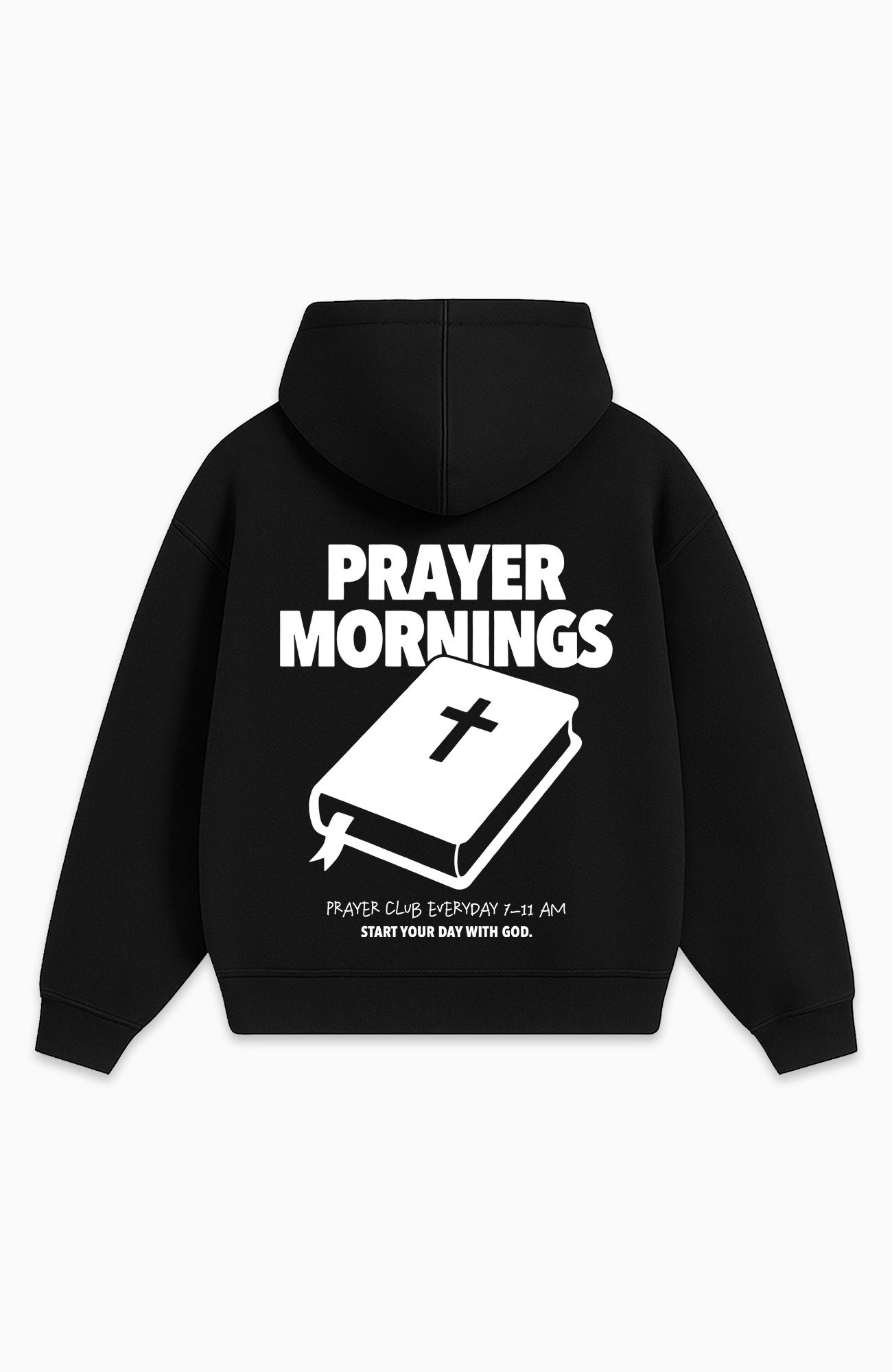 PRAYER MORNINGS OVERSIZED HOODIE