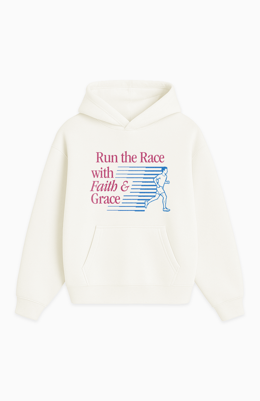 RUN THE RACE OVERSIZED HOODIE