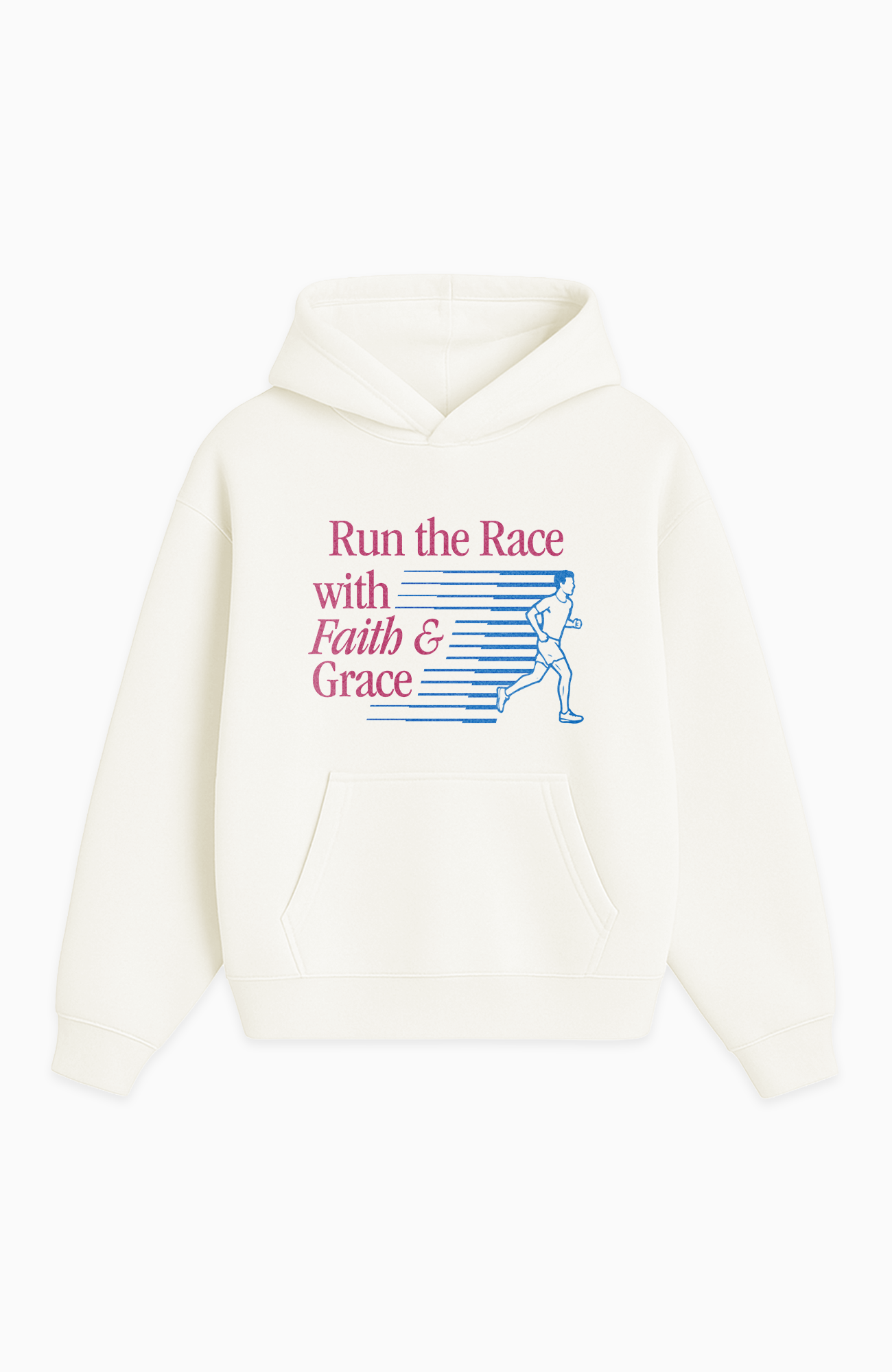 RUN THE RACE OVERSIZED HOODIE