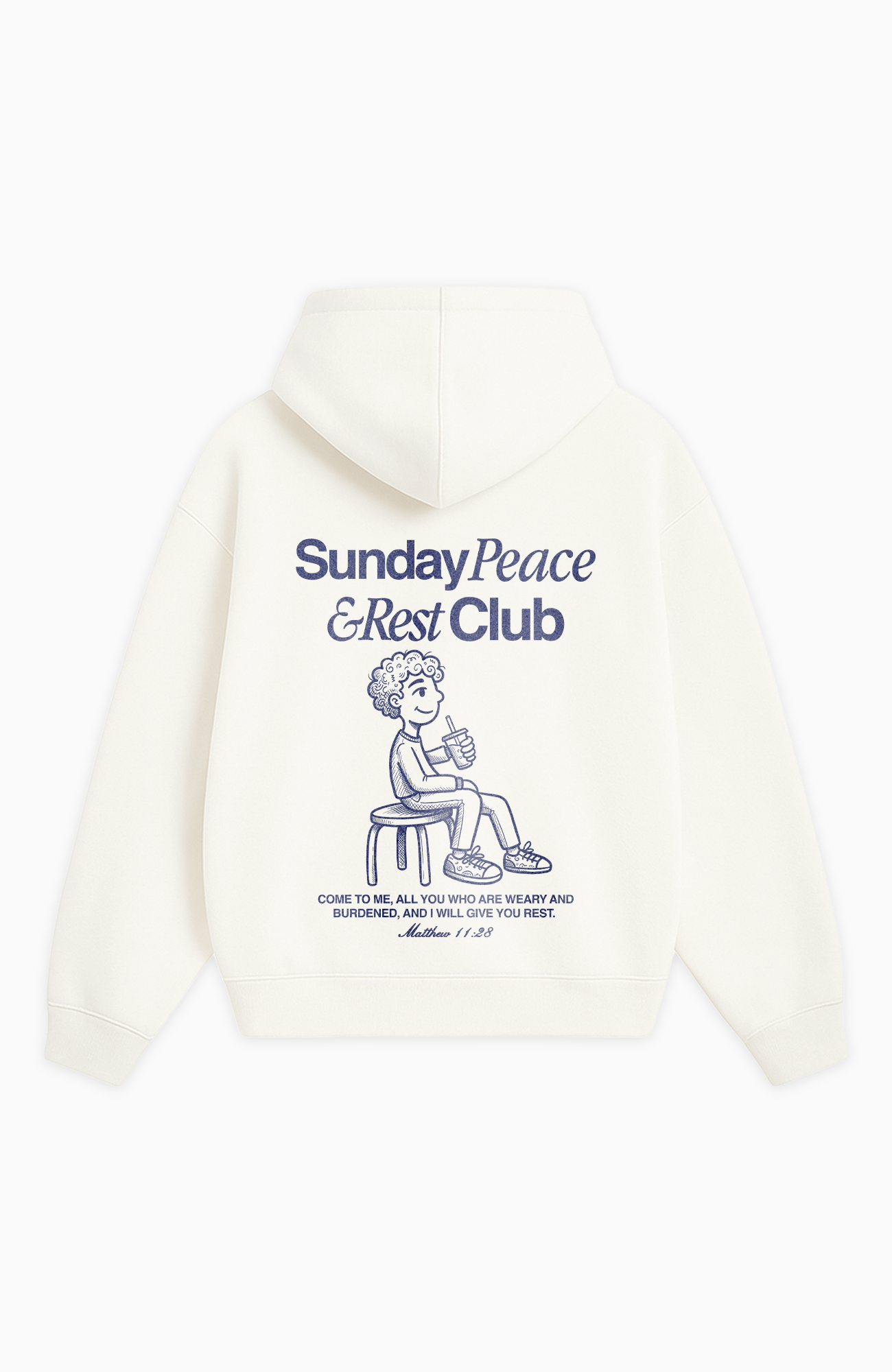 SUNDAY PEACE & REST CLUB OVERSIZED HOODIE